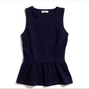 Madewell // Navy Peplum Tank